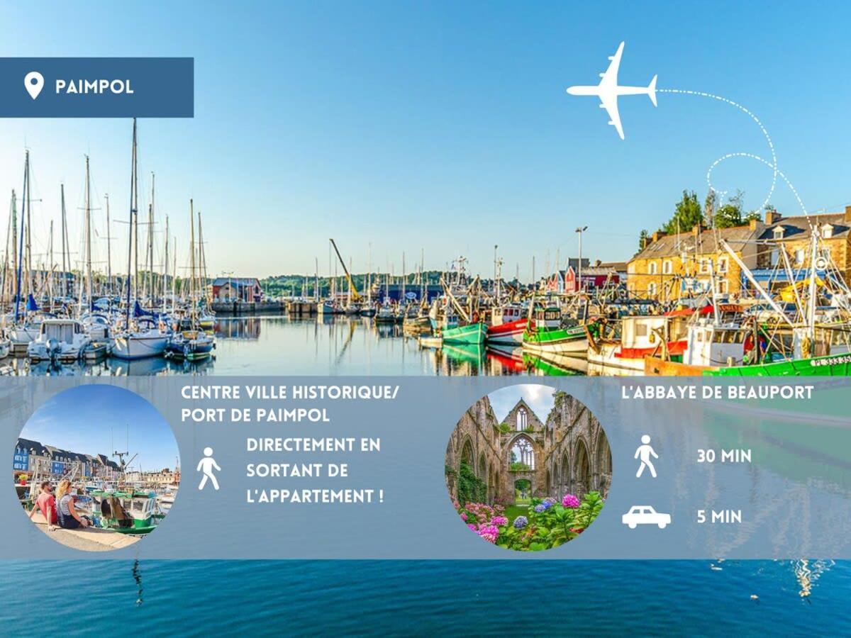 Magnifique T2 Coeur De Ville Port A Pieds Paimpol Exterior foto